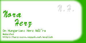 nora herz business card